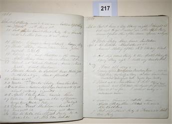 (NEW YORK CITY.) [Leffingwell, Adolphus H.] Diary of a young banker.